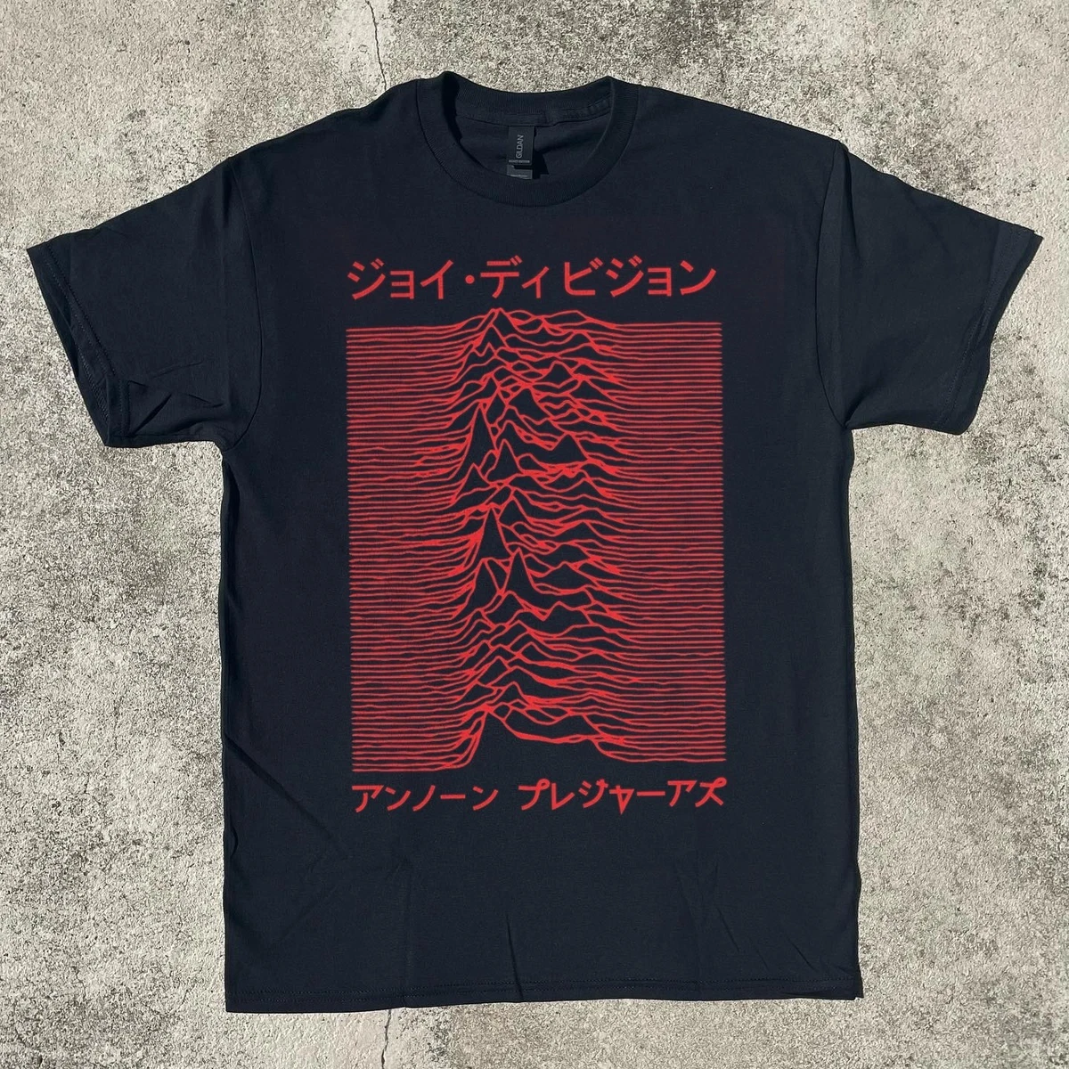 Joy Division T-Shirt Ufficiale Uomo – Spazio Unknown Pleasures Logo Gradiente (Bianca, Taglia M)