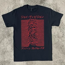 JOY DIVISION Unknown Pleasures Black T-shirt Size S-5XL