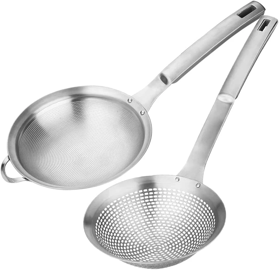 Fine Mesh Stainless Steel Metal with Holesieve Food Strainer Grease Spider Skimm
Opens in a new wind