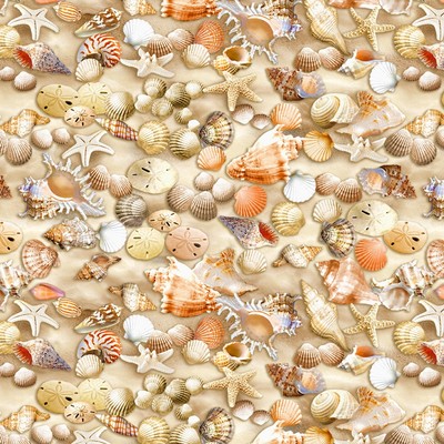 Beachcomber Sea Shells-Timeless Treasures-BTY