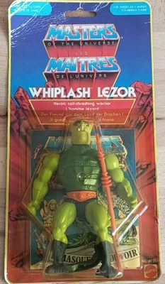 MOTU Whiplash Lezor Mattel France 1983 [Yellow Border] YB MOC Euro Card *JRF - Photo 1/4