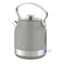 Swan Retro Traditional Kettle Electric 1.7L Grey Fast Boil 3000W 360 Auto Off