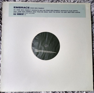 EMBRACE -One Big Family Perfecto Mix- 12'' Vinyl Promo Single HUTTP86