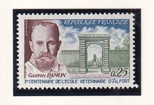 🦬Timbre France N°1527 - Luxe ** Gaston Ramon -  MNH** - 1967🦬
