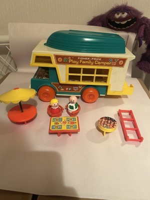 Fisher Price Little People Play Family Camper Vintage 70er Jahre Spielzeug Spielset
