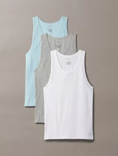 NwT Calvin Klein MEN's (SMALL) Cotton Stretch Blend 3-Pack Tank Top NB4184-450