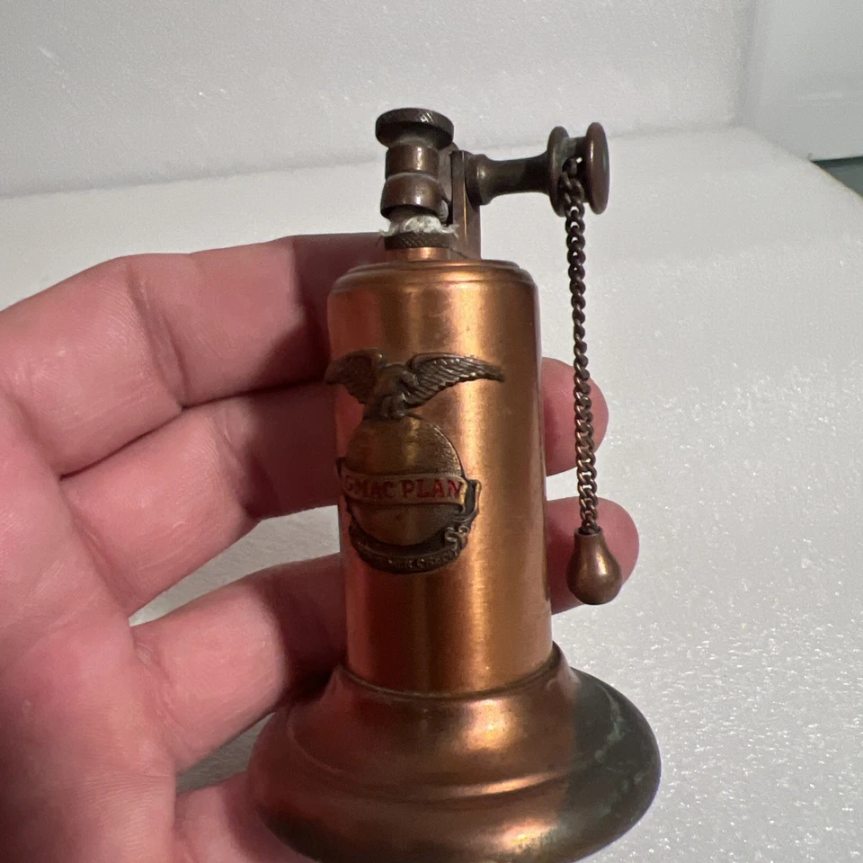 DE COLECCIÓN MARRÓN Y BIGELOW SPARKLITE TIRADOR CADENA MESA PUBLICIDAD ENCENDEDOR PLAN GMAC EE. UU. Foto 4 de 4