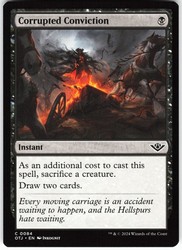 Corrupted Conviction [OTJ] #84 Common - Magic: The Gathering