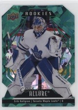 2022-23 Upper Deck Allure Rookies Green Rainbow Die-Cut 10/99 Erik Kallgren 0q5