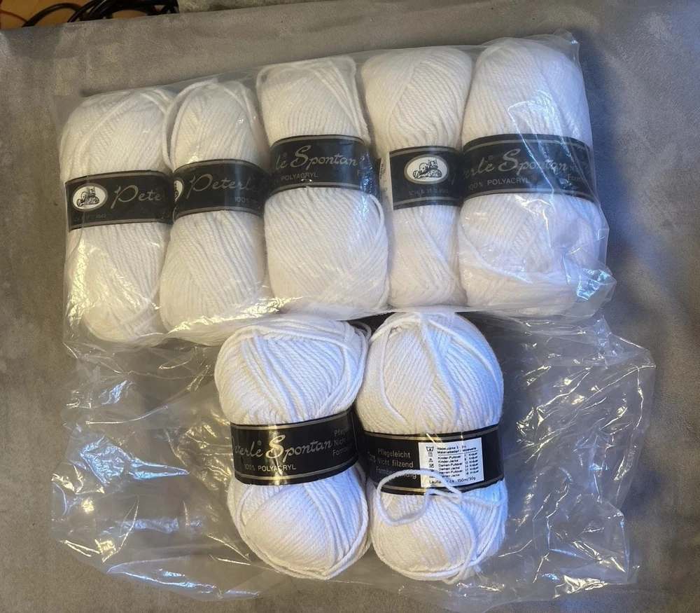 Garn aus den 80er Jahren, Konvolut 100 %, Polyacryl Strickgarn