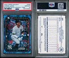 2024 Topps Holiday Aaron Judge #H99 Blue Metallic Holiday Tree PSA 10