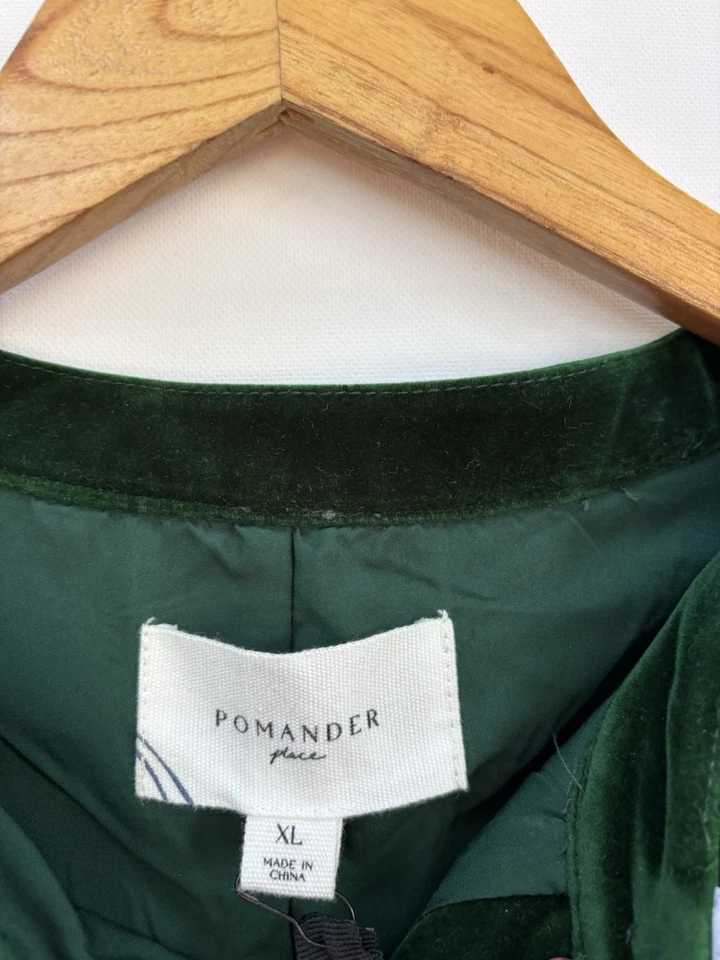 Vestido Tuckernuck Samantha Nuevo con Etiquetas XL Verde Terciopelo Cambio NUEVO Pomander Place Foto 2 de 4