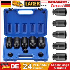 Antriebswellen Steckschlüsselsatz Vielzahn Nuss 1/2" 30-36mm 12-Kant KFZ Werkzeu