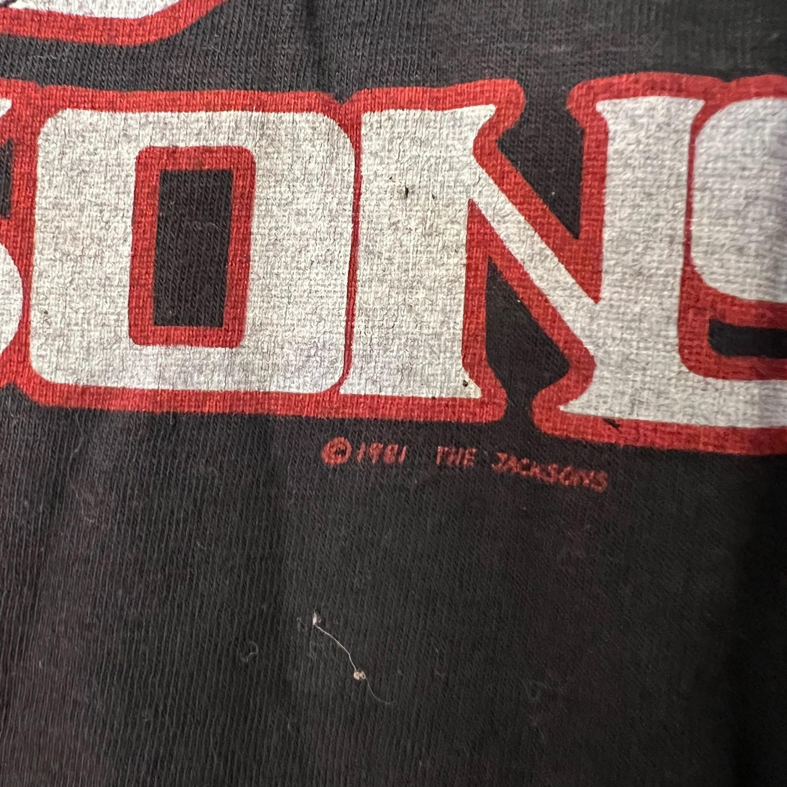 Vintage The Jacksons Shirt Adult Medium 1981 Concert Tour Band Tee 80s USA