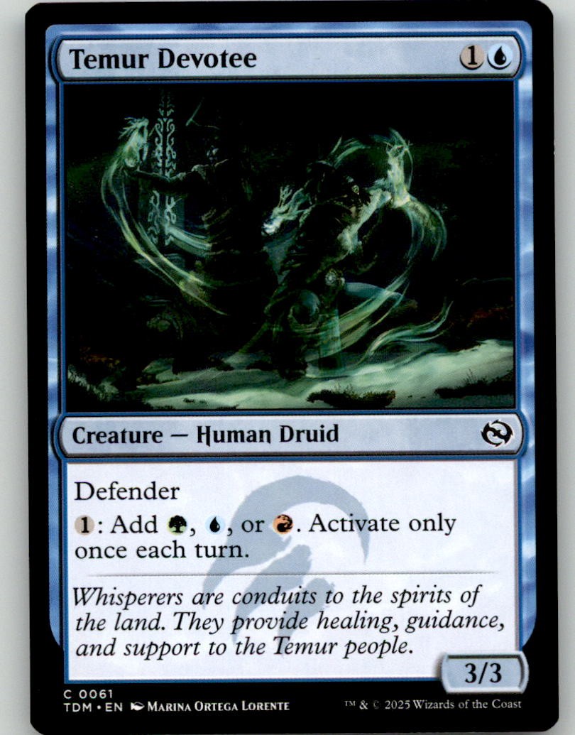 Temur Devotee 61 Common Tarkir: Dragonstorm Magic: The Gathering Lightly Played
