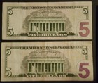 2 2017 A Five Dollar Star  Notes Not Sequential Order !1 Rare 640,000 Run  — photo 2