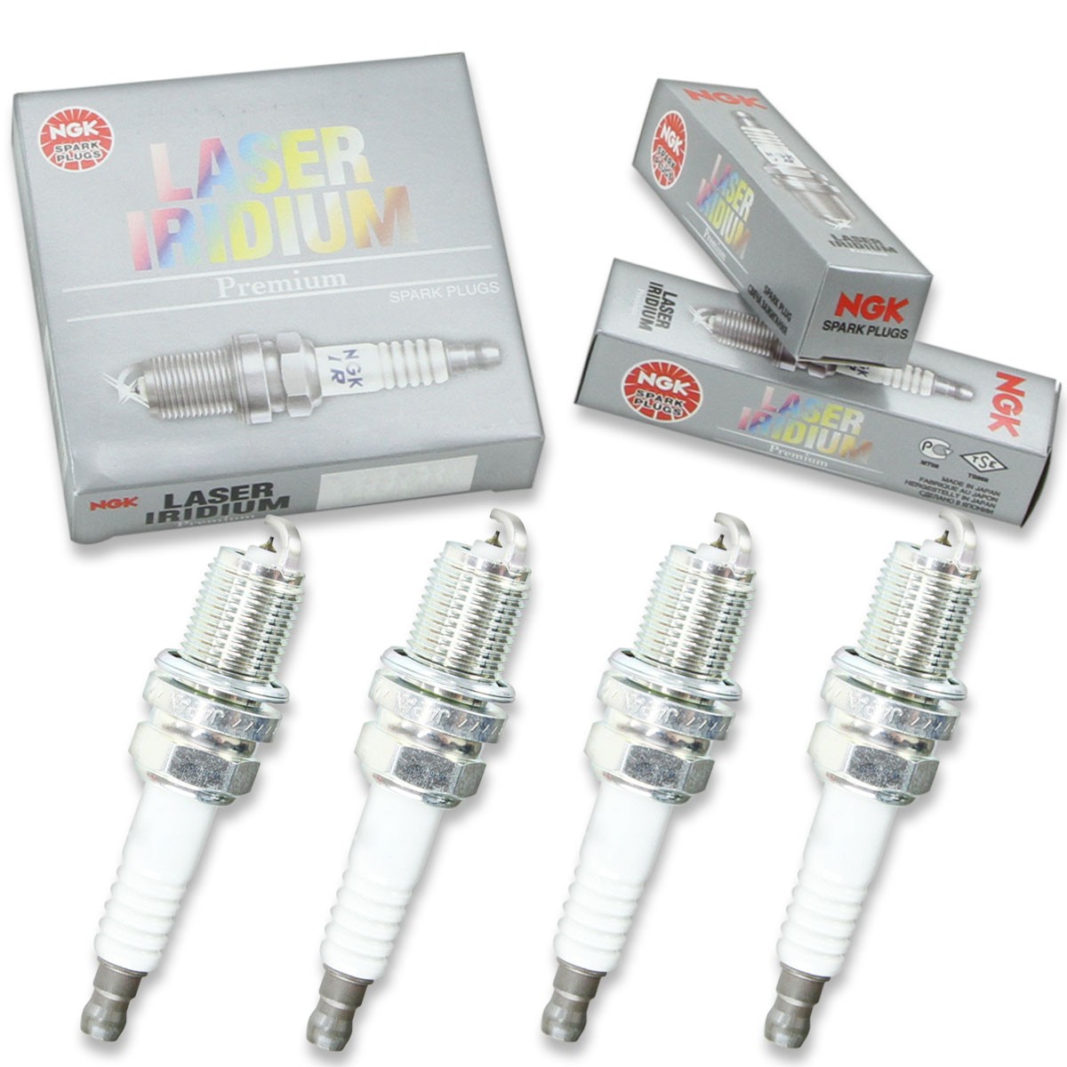 4 pcs NGK Laser Iridium Spark Plugs for 1994-2005 Mazda Miata 1.8L L4 - kv