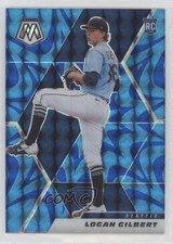 2021 Panini Mosaic Rookie Reactive Blue Mosaic Prizm Logan Gilbert #287 1ld1
