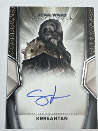 2025 Topps Star Wars Masterwork Krrsantan ON CARD Auto Carey Jones Card #A-CJ