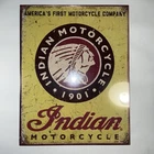 Indian Motorcycles 1901 Man Cave Tin Metal Sign 12”x16” Vintage Look Brand New