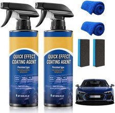 2Pcs Car Nano Coating Spray,Quick Effect Coating Agent for Car, Upgrade Advan...
