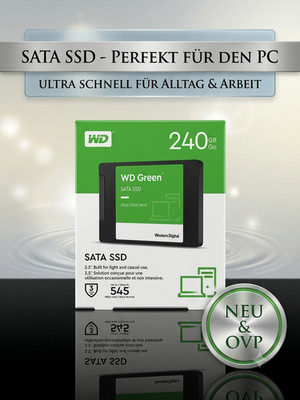 Western Digital WD Green 240GB SATA SSD 2.5 Zoll Interne Festplatte NEU OVP