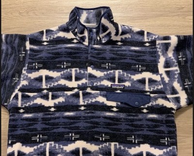 Patagonia Synchilla Snap-T Pullover Retro Stone Aztec Blue Men