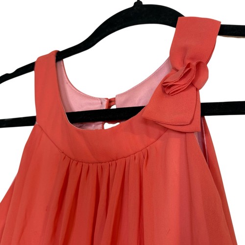 Cherokee Sleeveless ruffle bottom dress with bow on shoulder - GIRLS Medium - Picture 3 of 5