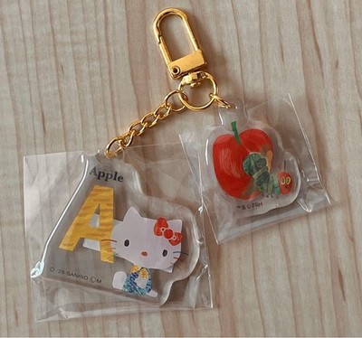 Hello Kitty x Very Hungry Caterpillar Initial Charm A, MIB, Collectible