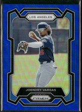 Joendry Vargas 2024 Panini Prizm #43 Blue Prizms #/199 Los Angeles Dodgers