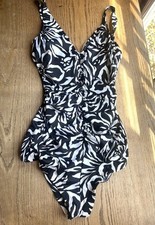 Vintage 80s 90s Sirena S/M 12 Swimsuit Ruched Low Rise