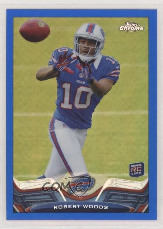 2013 Topps Chrome Blue Border Refractor /199 Robert Woods #3 Rookie RC