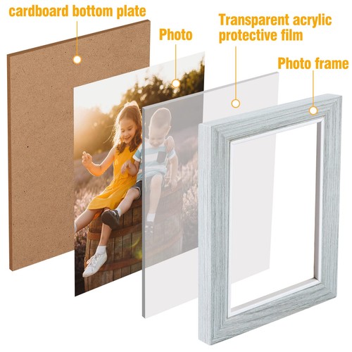 4x6in 5 Folding Accordion Picture Frame - Foldable Hinged Collage Photo Frame... - Picture 6 of 8