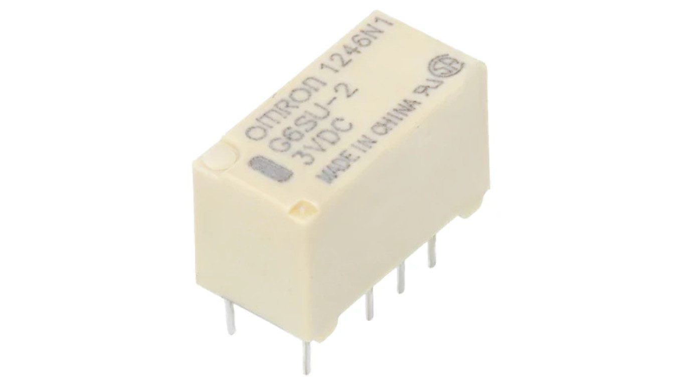 G6SU-2-3DC Relay: Electromagnetic DPDT Coils: 3VDC 0.5A/125VAC /T2UK