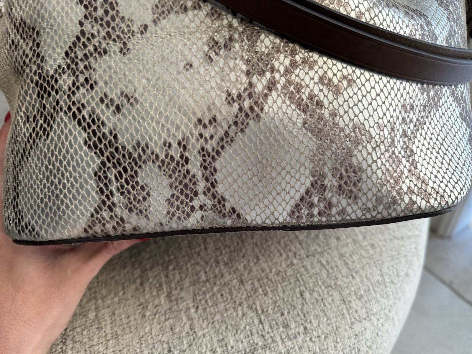 Dooney & Bourke Serena Drawstring Python  Snakesk… - image 9