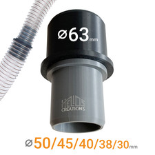 Dust Extraction Hose Reducer 63mm (2.5”) to 50/45/40/38/30mm Vacuum Adaptor