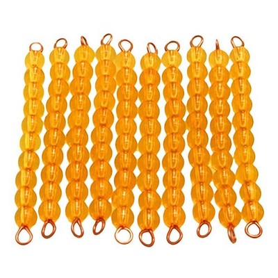 10pcs Ten-Bead Bar Preshool Infant Kids Kinder Early Math Teaching Toy
