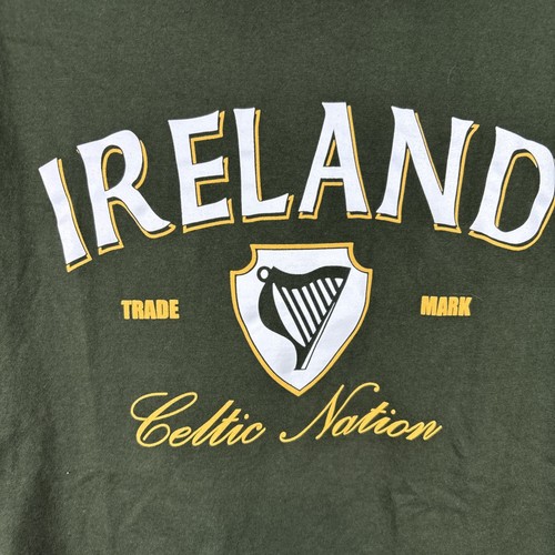 Camisa Lansdowne Irlanda Para Hombres Mediana Verde Nación Celta Timbre Camiseta Algodón Irlandés - Imagen 2 de 7