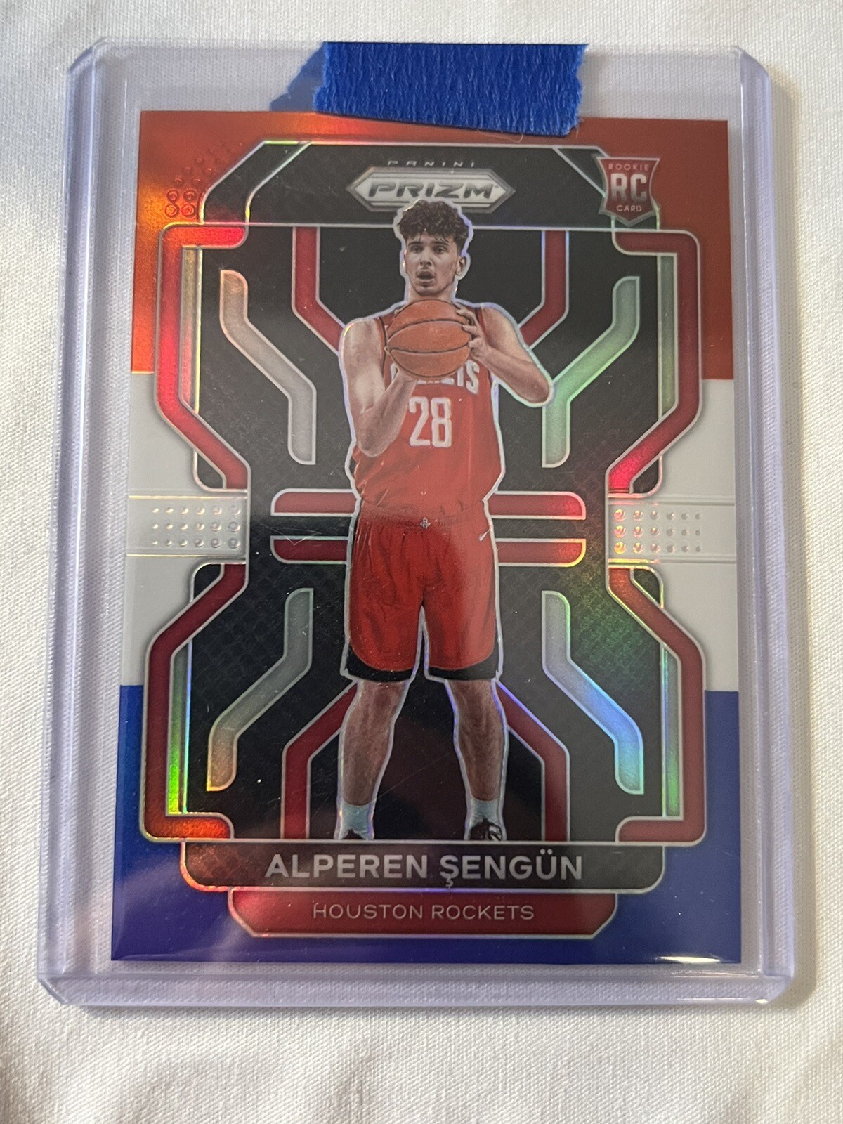 2021-22 Panini Prizm Red White Blue Prizm Alperen Sengun RC #318 Rockets Rookie