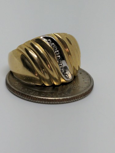 Vintage Solid 10k Yellow Gold "DAC" Ring Size 6.5 - Picture 9 of 9