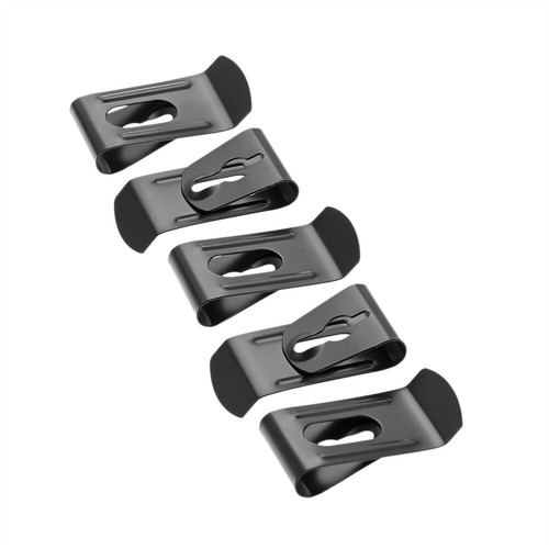 5Pcs Black Metal Belt Clip Apply To Handbag BeltBag Leather Craft DIY Hardware - Picture 4 of 13