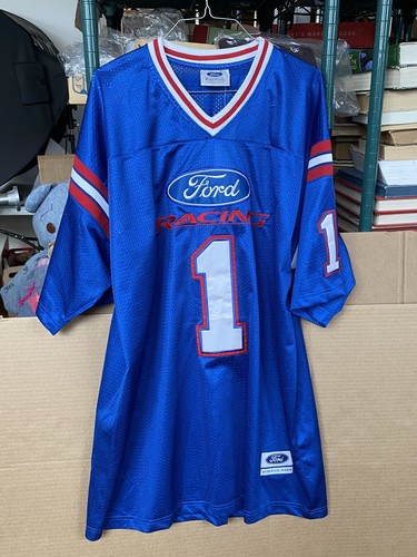 Ford Racing #1 Fußball Trikot Offiziell Lizenziert Athletic Gear Größe L Neu mit Etikett