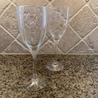 Pair of Vintage Crystal Orrefors Optica Symphony Claret Wine Glasses NIB — photo 1