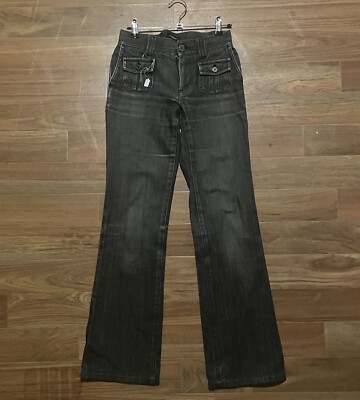 Burberry Jeans grey Black Size 34 Slight flare front pocket UK