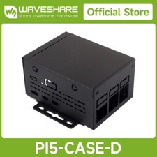 Waveshare Industrial Grade Metal Case D for Raspberry Pi 5 Larger Internal Space