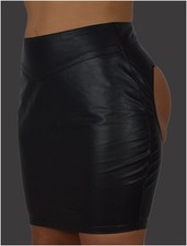 AW-206 real leather skirt, leather skir leather skirt lamb nappa Gogo clubwear skirt