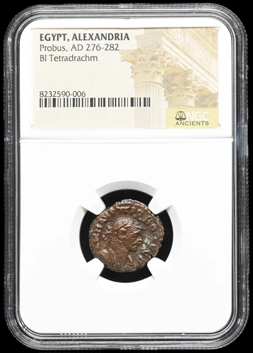 EGYPT, Alexandria. Probus. AD 276-282. Potin Tetradrachm, NGC Certified