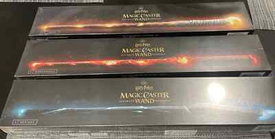 Lot 3 Brand New Sealed Harry Potter Magic Caster Wands