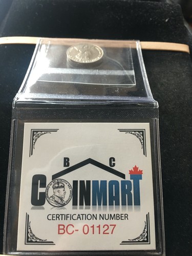 1922 ,Coin Mart Graded Canadian, ¢5 Cent, **EF-45 Scratch** (Near Rim) - Picture 5 of 8