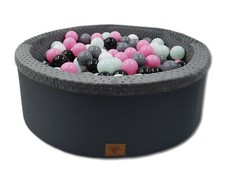 Bällebad Ballpool Kugelbad Kinder Bällchenpool 200 Bällen GRAU 2018